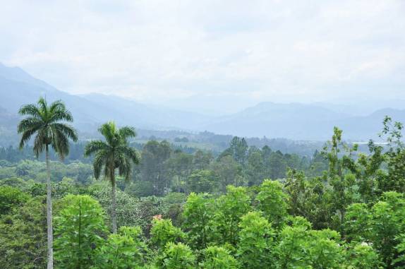 A bela região de Jarabacoa, nas montanhas da República Dominicana